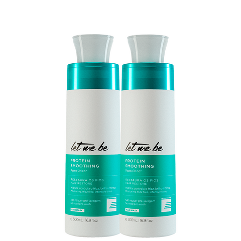 Escova Progressiva Protein Smoothing Passo Único 500ml | 02 Unidades