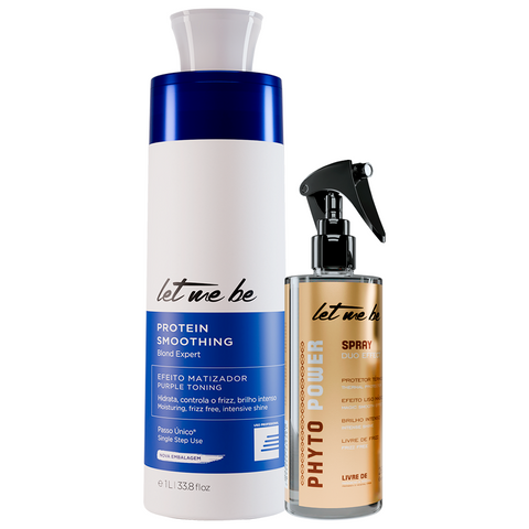 Kit Protein Smoothing Blond Expert 1L + Protetor Térmico 260ml