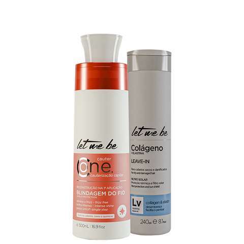 Kit Cauter One 500ml + Leave-In Colágeno e Elastina 240ml