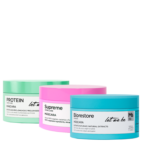 Kit Cronograma Capilar Três Passos de Recuperação Intensa | 250g
