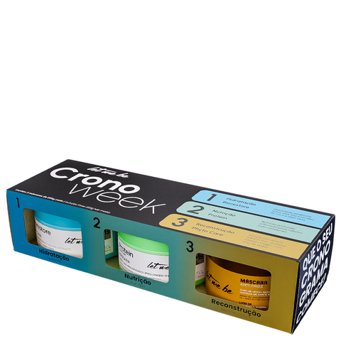 Escova Progressiva Passo Único 1L + Kit Cronograma Cronoweek 250g