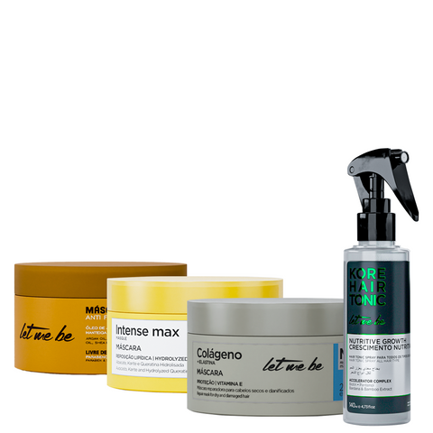 Kit Cronograma Capilar - Crescimento Intenso e Anti-queda