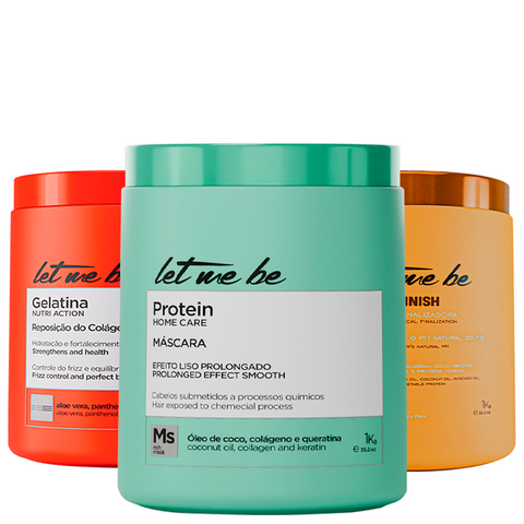 Kit Explosão de Tratamento – Hidratação, Nutrição e Reconstrução | 1KG