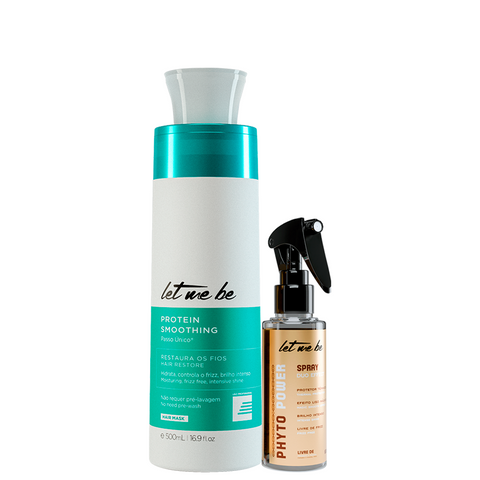 Kit Escova Progressiva Passo Único 500ml + Protetor Térmico 60ml