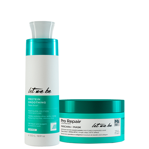 Kit Escova Progressiva Passo Único 500ml + Btx Pro Repair 250g