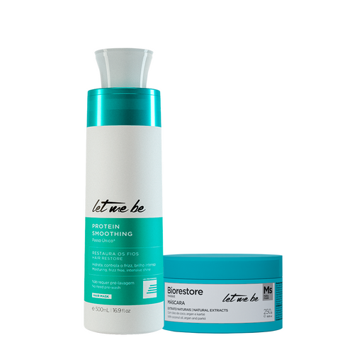 Kit Escova Progressiva Passo Único 500ml + Máscara Biorestore 250g