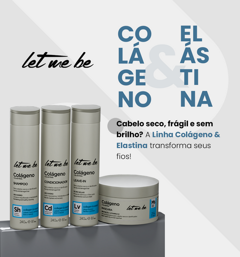 Kit Colágeno e Elastina - Shampoo e Leave-in | 240ml