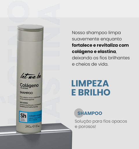 Kit Shampoo e Condicionador Colágeno + Mini Cronograma Capilar