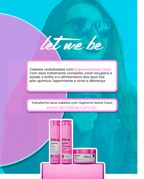 Kit Supreme Mask Keratin 500ml + Linha Supreme Home Care