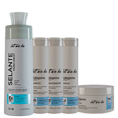 Kit Selante Semi-definitiva 1L+ Linha Colágeno e Elastina 240ml