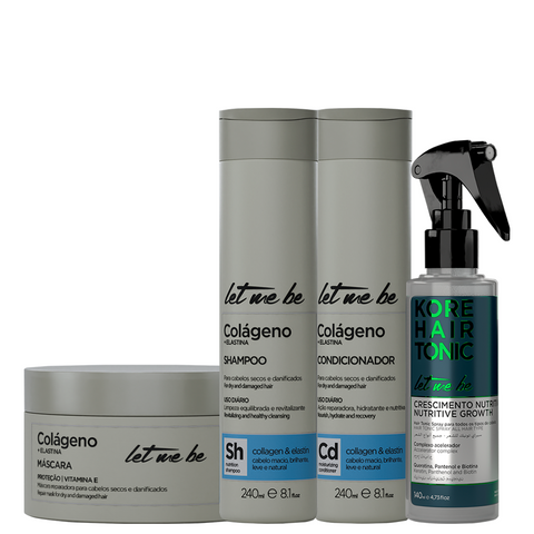 Kit Colágeno + Kore - Repara, Fortalece, Hidrata e Cresce