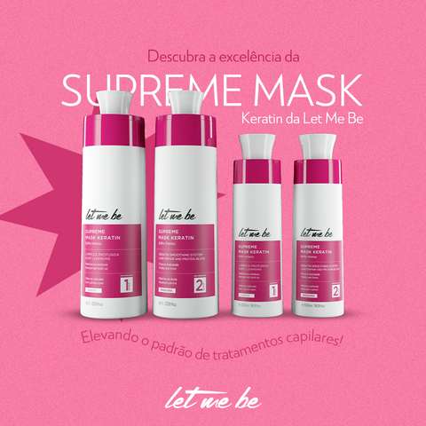 Kit Supreme Mask Keratin 1l + Linha Supreme Home Care