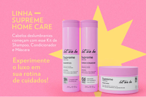 Kit Supreme Mask Keratin 1l + Linha Supreme Home Care