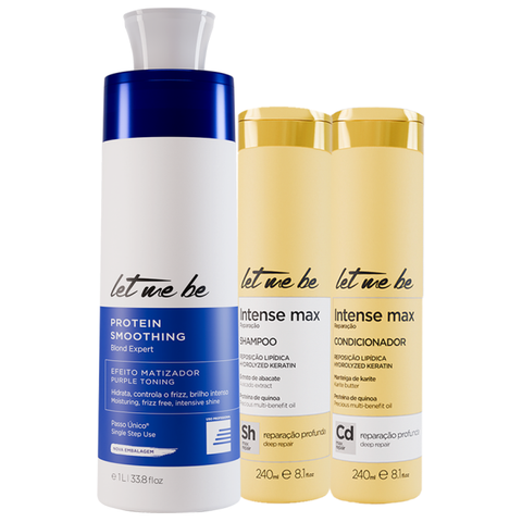 Kit Blond Protein Smoothing 1L + Kit Intense Max 240ml