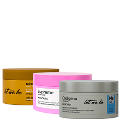 Kit Cronograma Capilar: Fortalecimento, Hidratação e Controle do Frizz | 250g