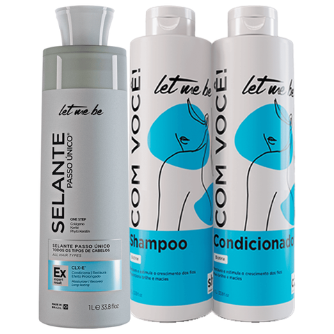 Kit Selante Semi-Definitiva + Linha Com Você Biotina 1L | 1L