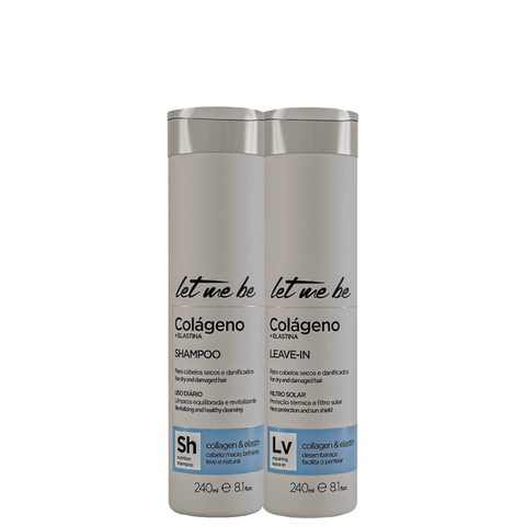Kit Colágeno e Elastina - Shampoo e Leave-in | 240ml