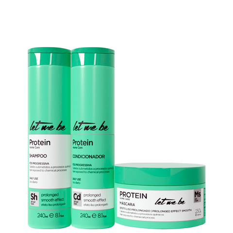 Kit Pós Química Protein - Shampoo, Condicionador e Máscara 250g