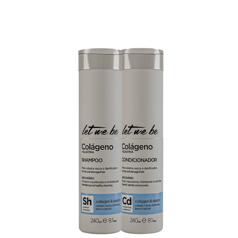 Kit Duo Colágeno e Elastina - Shampoo  e Condicionador | 240ml